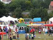 The festival on the school playing fields